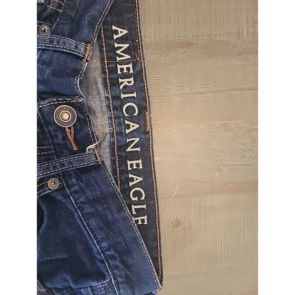 Vintage American Eagle‎ Jeans Men 26 X 28 Blue Straight Leg